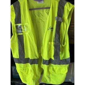 R & R Industries Adult XL Signature Flight Support BBA Aviation Neon Safety Vest